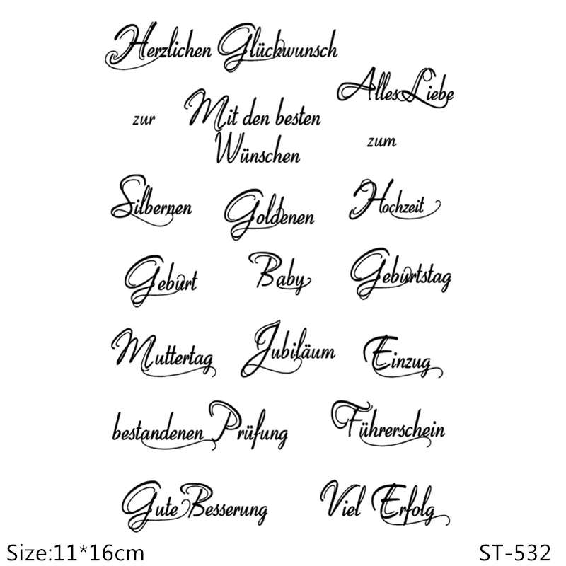 AZSG German Various Festival/Mother's Day Clear Stamps For DIY Scrapbooking/Card Making/Album Decorative Silicone Stamp Crafts
AZSG German Various Festival/Mother's Day Clear Stamps For DIY Scrapbooking/Card Making/Album Decorative Silicone Stamp Crafts