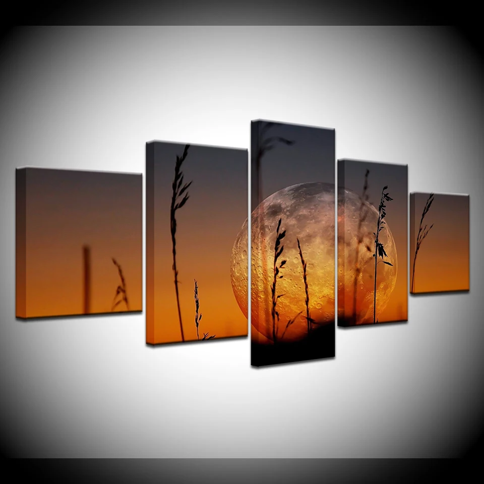 Canvas Painting A larger moon landscape Wall Art Pictures 5 Pieces Modular Wallpapers Poster Print for living room Home Decor
Canvas Painting A larger moon landscape Wall Art Pictures 5 Pieces Modular Wallpapers Poster Print for living room Home Decor