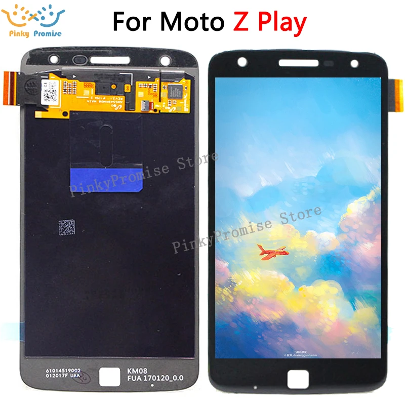 AMOLED дисплей для Motorola Moto Z Play ЖК сенсорный экран 5 дюйма MOTO Droid XT1635 дисплей|display 5|touch