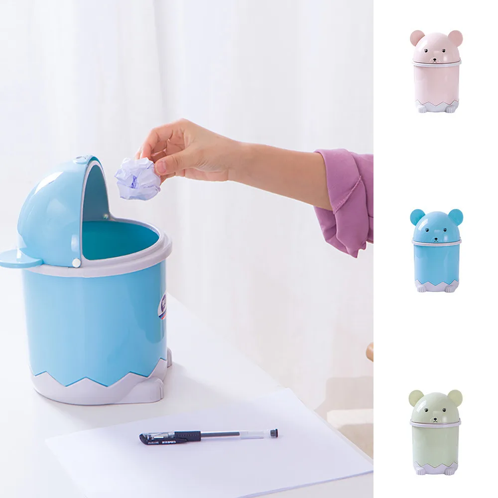 Настольный флип мусорный бак крышка мини портативный для мусора|Мусорные баки| |