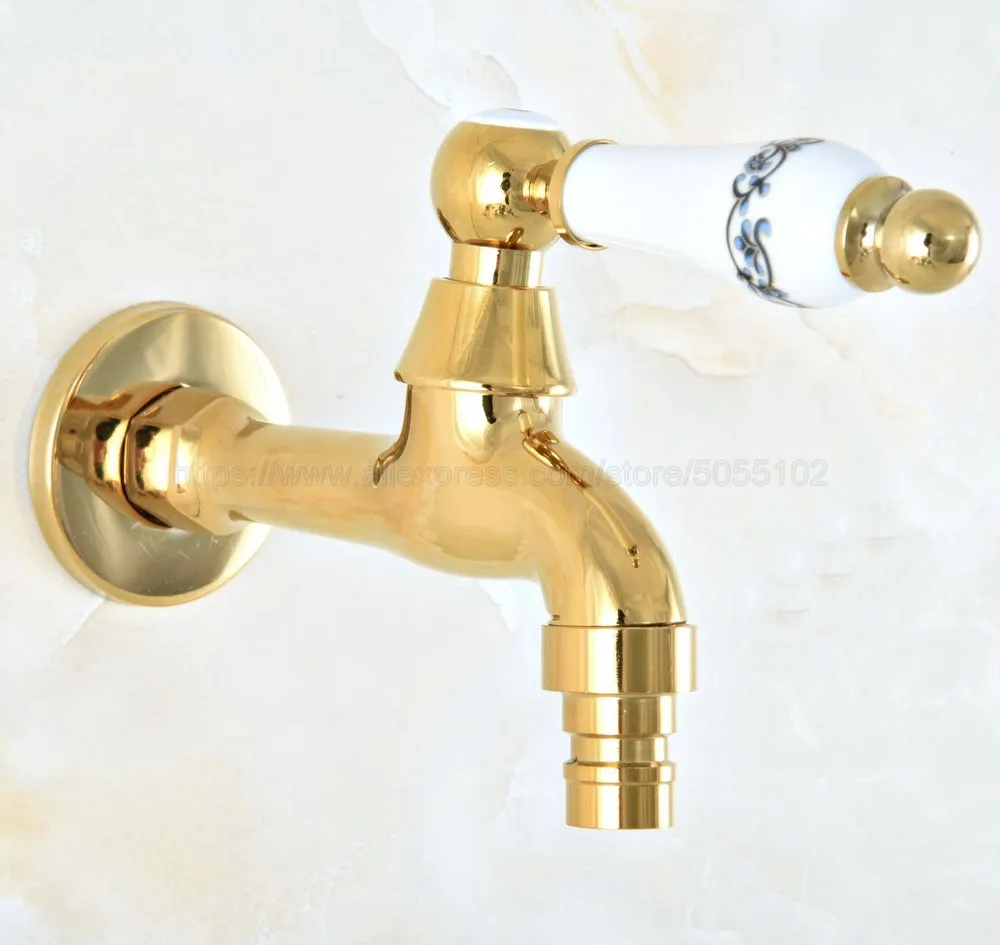 Golden Brass Ceramic Handle Mop Pool Faucet / Laundry Sink Cold Water Tap and Washing Machine Faucet /Garden Water Taps zav151
Golden Brass Ceramic Handle Mop Pool Faucet / Laundry Sink Cold Water Tap and Washing Machine Faucet /Garden Water Taps zav151