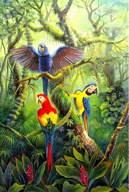 5D DIY Diamond Embroidery Parrots animal Full Square/ Round Diamond Painting Cross stitch Diamond crystal Wall Painting
5D DIY Diamond Embroidery Parrots animal Full Square/ Round Diamond Painting Cross stitch Diamond crystal Wall Painting