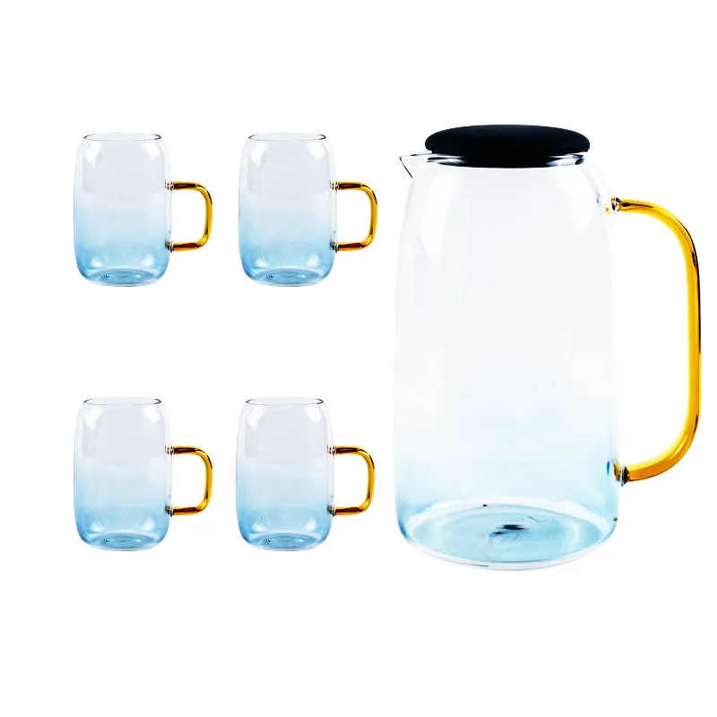 Best 1500ml Blue Handmade Heat Resistant Borosilicate Glass Teapot Coffee Hot Cold Water Office Tea pot Kettle Jug Mug Cup Set
Best 1500ml Blue Handmade Heat Resistant Borosilicate Glass Teapot Coffee Hot Cold Water Office Tea pot Kettle Jug Mug Cup Set