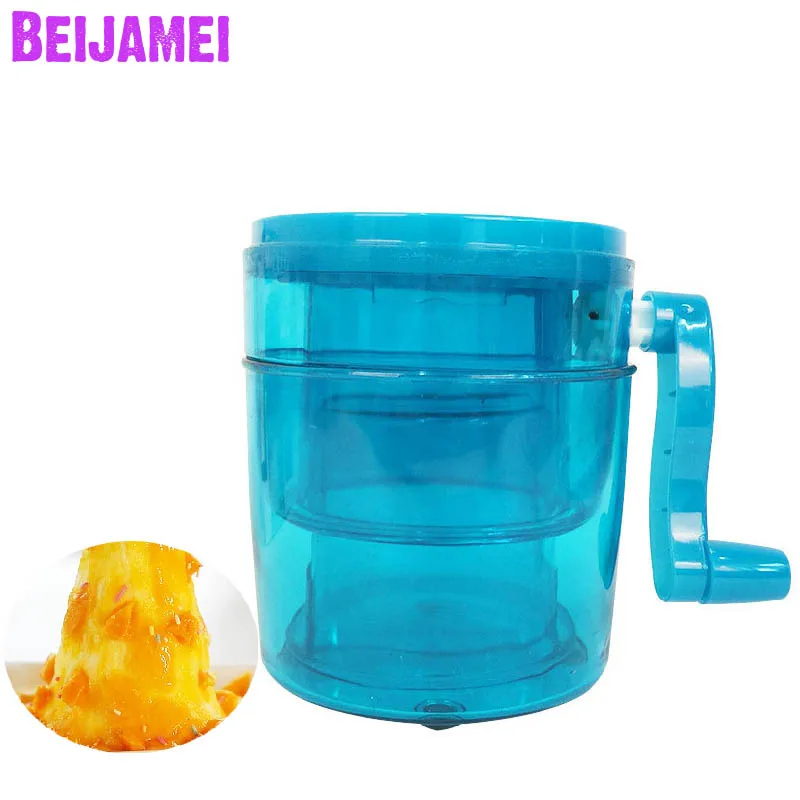 BEIJAMEI 2020 New Hand Crank Manual Ice Crusher Shaver Small Snow Cone Maker Machine Household Kitchen Tool
BEIJAMEI 2020 New Hand Crank Manual Ice Crusher Shaver Small Snow Cone Maker Machine Household Kitchen Tool