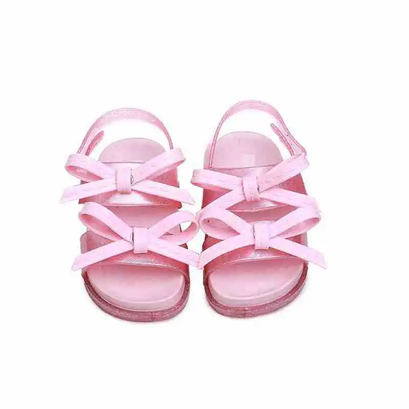 Мини-обувь Melissa Rain Mini с милым бантом Новинка 2020 года Летняя прозрачная обувь для