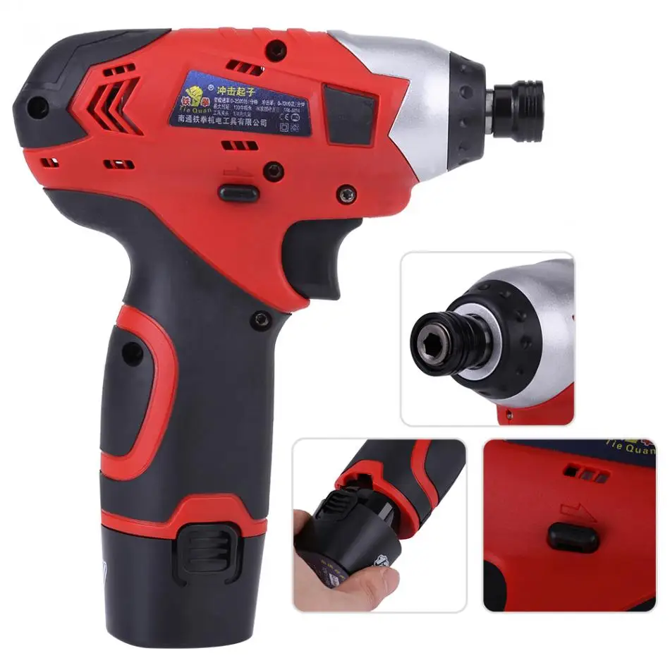 12V Battery Screwdriver Household Multi-Functional Impact Electric Screwdriver Screw Driver Double Speed Li-Ion Cordless Drill
12V Battery Screwdriver Household Multi-Functional Impact Electric Screwdriver Screw Driver Double Speed Li-Ion Cordless Drill