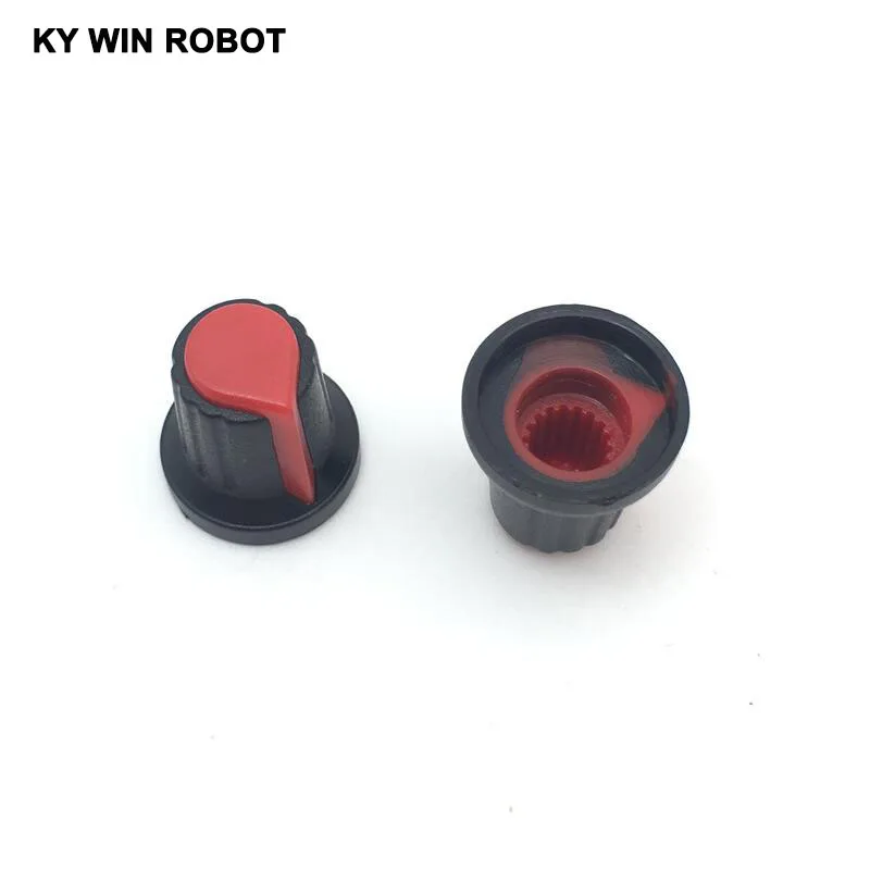 10 Pcs 6mm Shaft Hole Dia Plastic Threaded Knurled WH148 Potentiometer Knobs Caps 15MM * 17MM Red
10 Pcs 6mm Shaft Hole Dia Plastic Threaded Knurled WH148 Potentiometer Knobs Caps 15MM * 17MM Red
