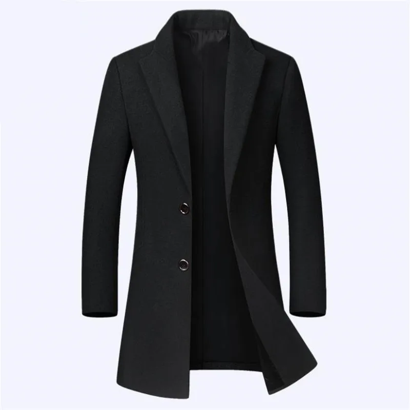 New autumn and winter men's woolen coat business casual coat solid color windbreaker Slim windproof jacket M-3XL
New autumn and winter men's woolen coat business casual coat solid color windbreaker Slim windproof jacket M-3XL