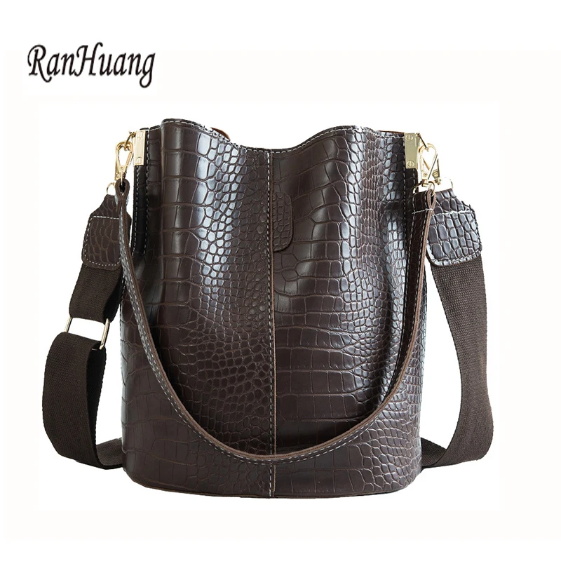 RanHuang Women Alligator Pu Leather Handbags Large Bucket Bags Women's Vintage Shoulder Bags bolsa feminina
RanHuang Women Alligator Pu Leather Handbags Large Bucket Bags Women's Vintage Shoulder Bags bolsa feminina