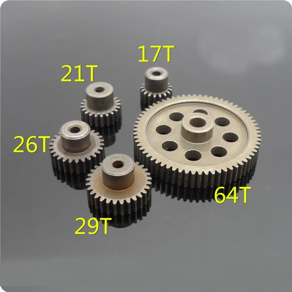 2PCS 11184 Motor Gear 26T/17T/29T/21T/64T Pinion Metal Gears for 1:10 HSP 94111 94123 94103 94107 RC Car Connector Parts
2PCS 11184 Motor Gear 26T/17T/29T/21T/64T Pinion Metal Gears for 1:10 HSP 94111 94123 94103 94107 RC Car Connector Parts