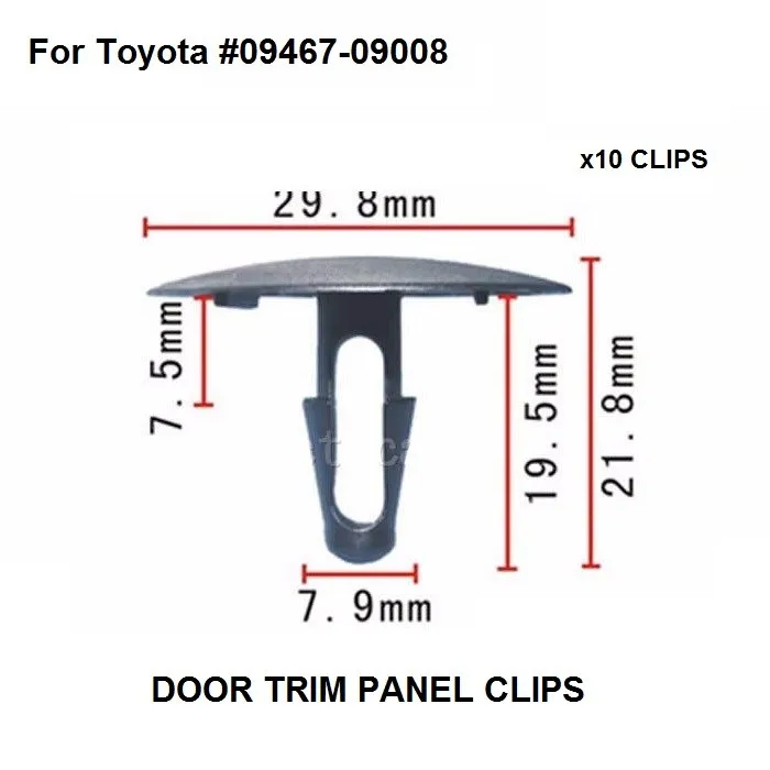 New!!! x10pcs OEM Nylon Fastener Rivet Hood Insulation Retainer Clips For Toyota 90467-09008 Hood Heatproof cotton Fixed Buckle
New!!! x10pcs OEM Nylon Fastener Rivet Hood Insulation Retainer Clips For Toyota 90467-09008 Hood Heatproof cotton Fixed Buckle
