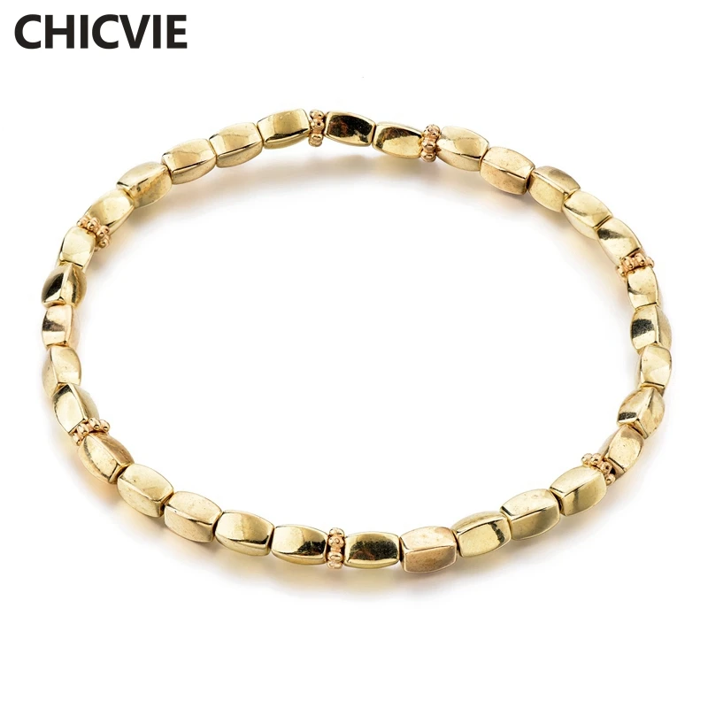 CHICVIE Luxury Brand Charm Handmade Gold Bracelets & Bangles Beads For Women Stainless Steel Jewelry Making Bracelets SBR190022
CHICVIE Luxury Brand Charm Handmade Gold Bracelets & Bangles Beads For Women Stainless Steel Jewelry Making Bracelets SBR190022