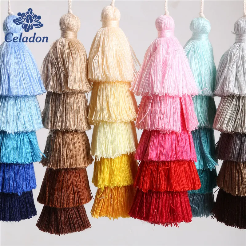 1PCs Five Layers of Mixed Poly Cotton Jewelry Tassels for Earrings Findings Necklace Keychain Bags Jewelry Making Accessories
1PCs Five Layers of Mixed Poly Cotton Jewelry Tassels for Earrings Findings Necklace Keychain Bags Jewelry Making Accessories