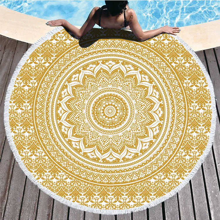 Mandala Microfiber Towel Fabric Beach Towel Cotton for Adult India Yoga Mat Tassel Blanket Large Round Bath Towel 150cm Tapestry 
Mandala Microfiber Towel Fabric Beach Towel Cotton for Adult India Yoga Mat Tassel Blanket Large Round Bath Towel 150cm Tapestry