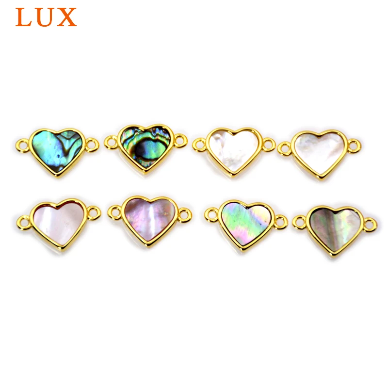 Heart shape natural Shell inlaid connectors mother of pearl charm white pink black abalone shell beads for jewelry making
Heart shape natural Shell inlaid connectors mother of pearl charm white pink black abalone shell beads for jewelry making