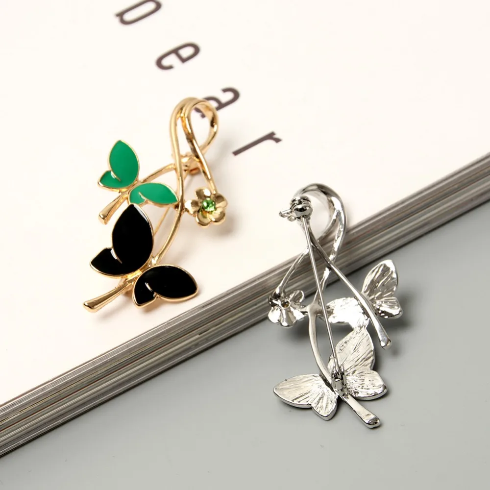 JUJIE Fashion Enamel Butterfly Brooches For Women 2019 Crystal Flower Brooch Pins Dress Accessories Plant Jewelry Dropshipping
JUJIE Fashion Enamel Butterfly Brooches For Women 2019 Crystal Flower Brooch Pins Dress Accessories Plant Jewelry Dropshipping
