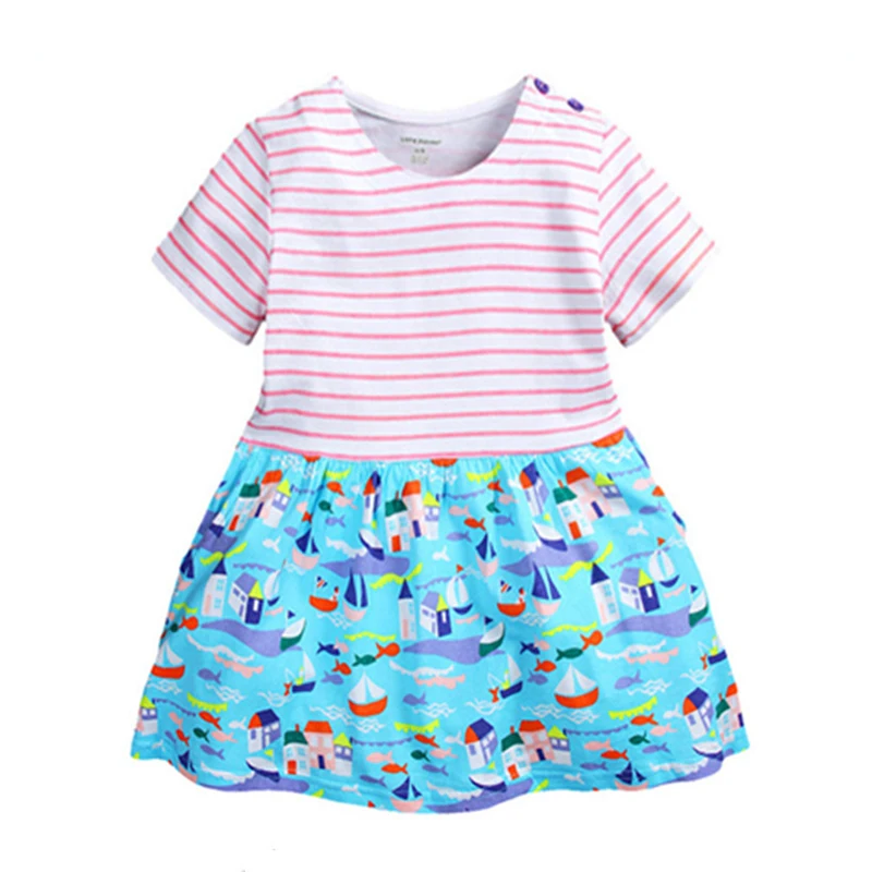 Baby Girls Stripes Dress Soft Cotton Princess Dresses Fashion Printed Pattern Kids Dress New Summer Children's Clothing 1-6 Yrs
Baby Girls Stripes Dress Soft Cotton Princess Dresses Fashion Printed Pattern Kids Dress New Summer Children's Clothing 1-6 Yrs