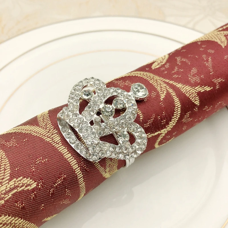 12pcs Napkins Ring Alloy Crown Diamond Insert napkin buckle wedding decoration christmas new year party favors Hotel Platform
12pcs Napkins Ring Alloy Crown Diamond Insert napkin buckle wedding decoration christmas new year party favors Hotel Platform
