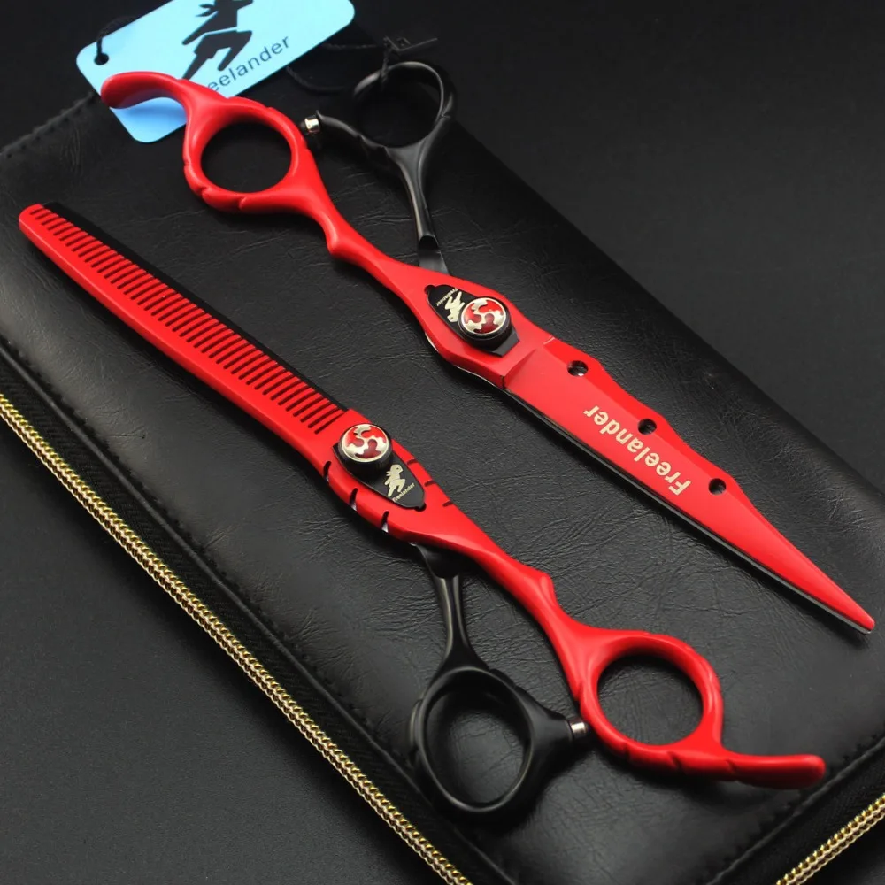 Freelander 7.0" professional Japan 440c Black or Red Cutting Scissor for barber or home use
Freelander 7.0" professional Japan 440c Black or Red Cutting Scissor for barber or home use