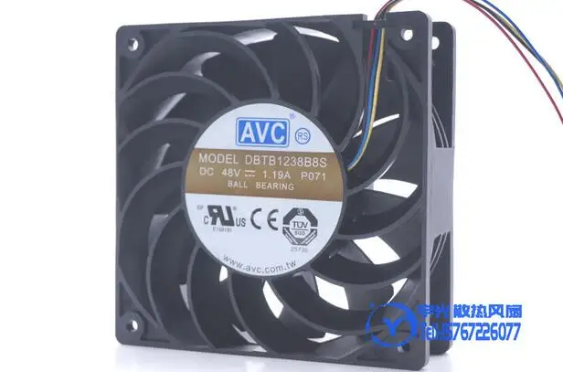 Оптовая продажа: Оригинальный AVC DBTB1238B8S 12038 постоянного тока 48В 1.19A 12 см 4 с трапециевидным силуэтом и рассеивания тепла вентилятор охлаждения
Оптовая продажа: Оригинальный AVC DBTB1238B8S 12038 постоянного тока 48В 1.19A 12 см 4 с трапециевидным силуэтом и рассеивания тепла вентилятор охлаждения