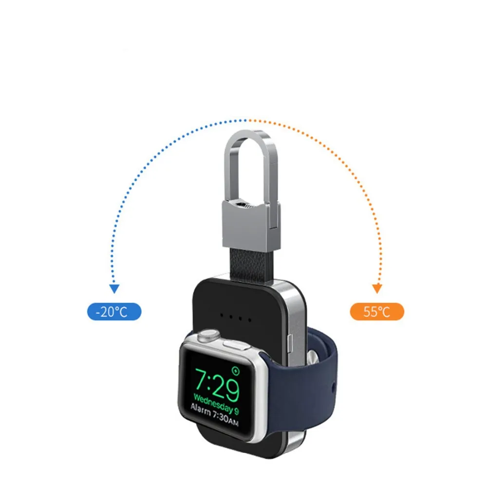 QI Wireless Charger For Apple Watch band 5 4 42mm/38mm iWatch 4 3 Portable smart watch External battery Pack power bank KeyChain
QI Wireless Charger For Apple Watch band 5 4 42mm/38mm iWatch 4 3 Portable smart watch External battery Pack power bank KeyChain