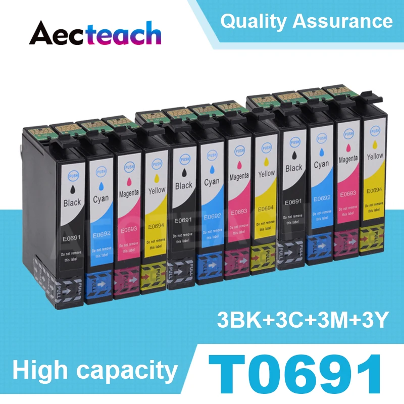 12 Pcs T069 T0691 T0692 T0693 T0694 Full Ink Cartridge For Epson WorkForce 310 315 500 600 610 615 1100 30 40 Printer
12 Pcs T069 T0691 T0692 T0693 T0694 Full Ink Cartridge For Epson WorkForce 310 315 500 600 610 615 1100 30 40 Printer