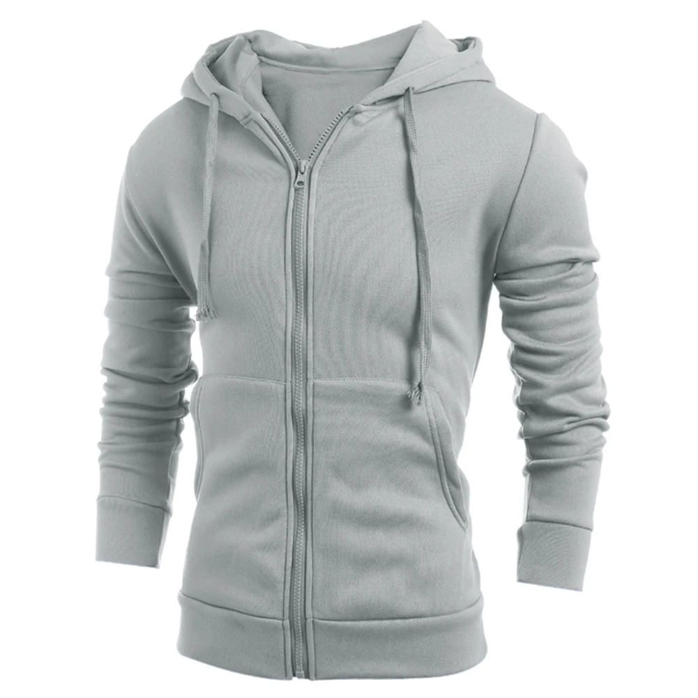2018 Autumn Hoodies Mens Zipper Sportswear Sweatshirt Casual Solid Men Winter Men'S Tracksuits Moleton Hoody Jacket | Мужская одежда