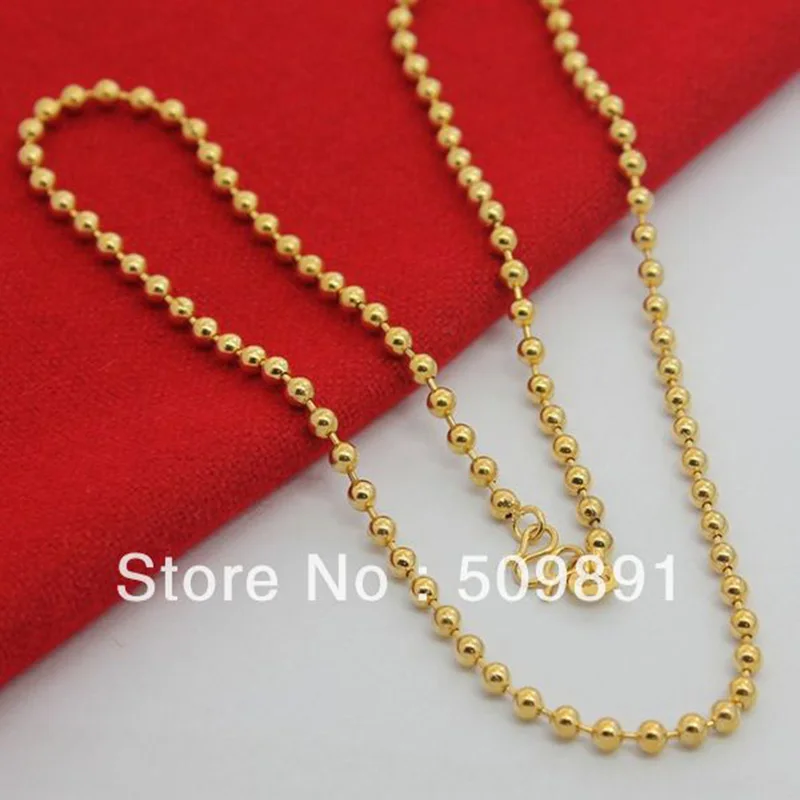 Ожерелье-цепочка мужское из 24-каратного золота 5 мм | Украшения и аксессуары