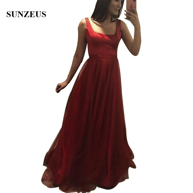 Square Neckline A-line Prom Dresses Simple Satin Top Long Tulle Party Gowns Sexy Open Back Vestido De Formatura
Square Neckline A-line Prom Dresses Simple Satin Top Long Tulle Party Gowns Sexy Open Back Vestido De Formatura