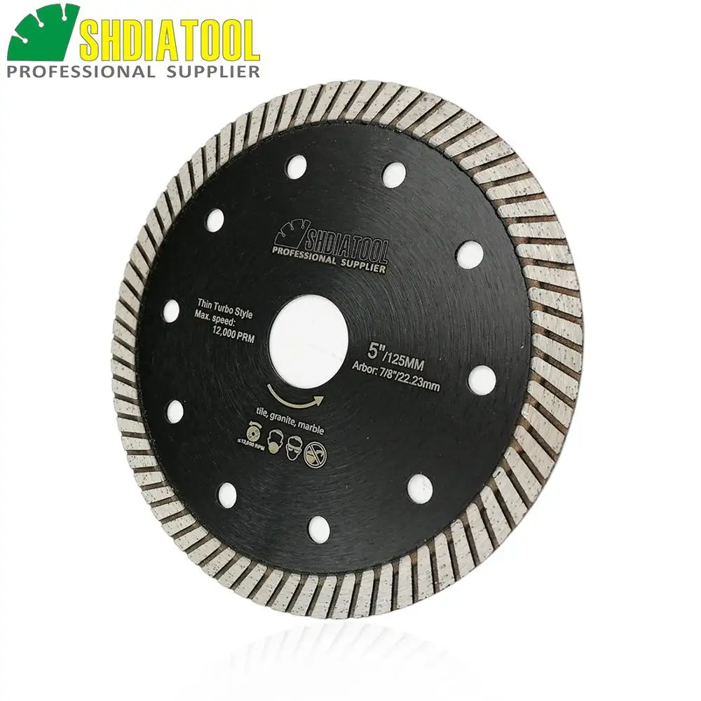 SHDIATOOL 2pks 5 "/125 мм Алмазный горячего прессования отрезной диск супертонкие Turbo
