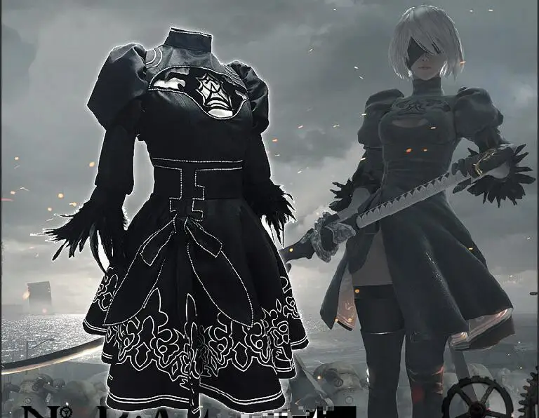Yorha 2B наряд, костюм для игр, женские ролевые игровые костюмы для девочек, нарядное платье для Хэллоуина
Yorha 2B наряд, костюм для игр, женские ролевые игровые костюмы для девочек, нарядное платье для Хэллоуина