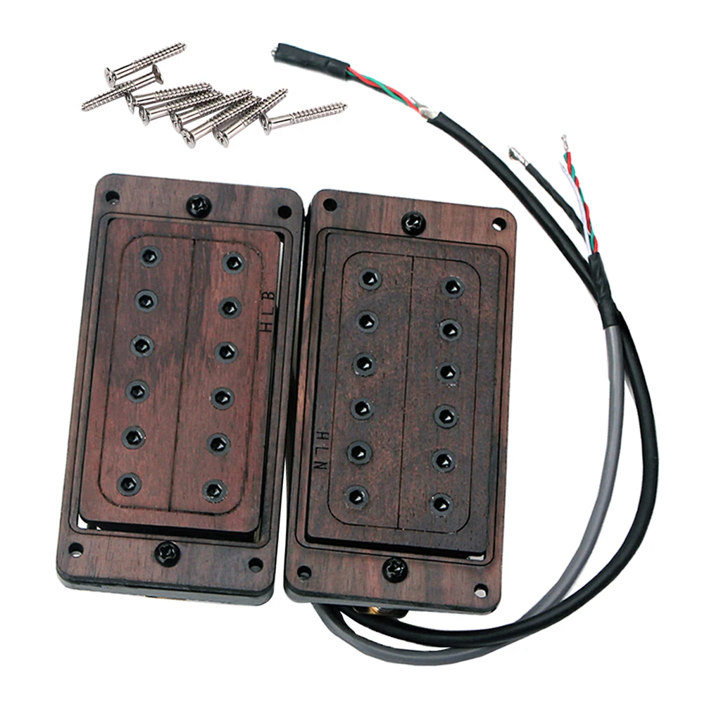 Rosewood Electric Guitar Humbucker Double Coil Neck Bridge Pickup Mounting Screws Kit 50/52mm
Rosewood Electric Guitar Humbucker Double Coil Neck Bridge Pickup Mounting Screws Kit 50/52mm