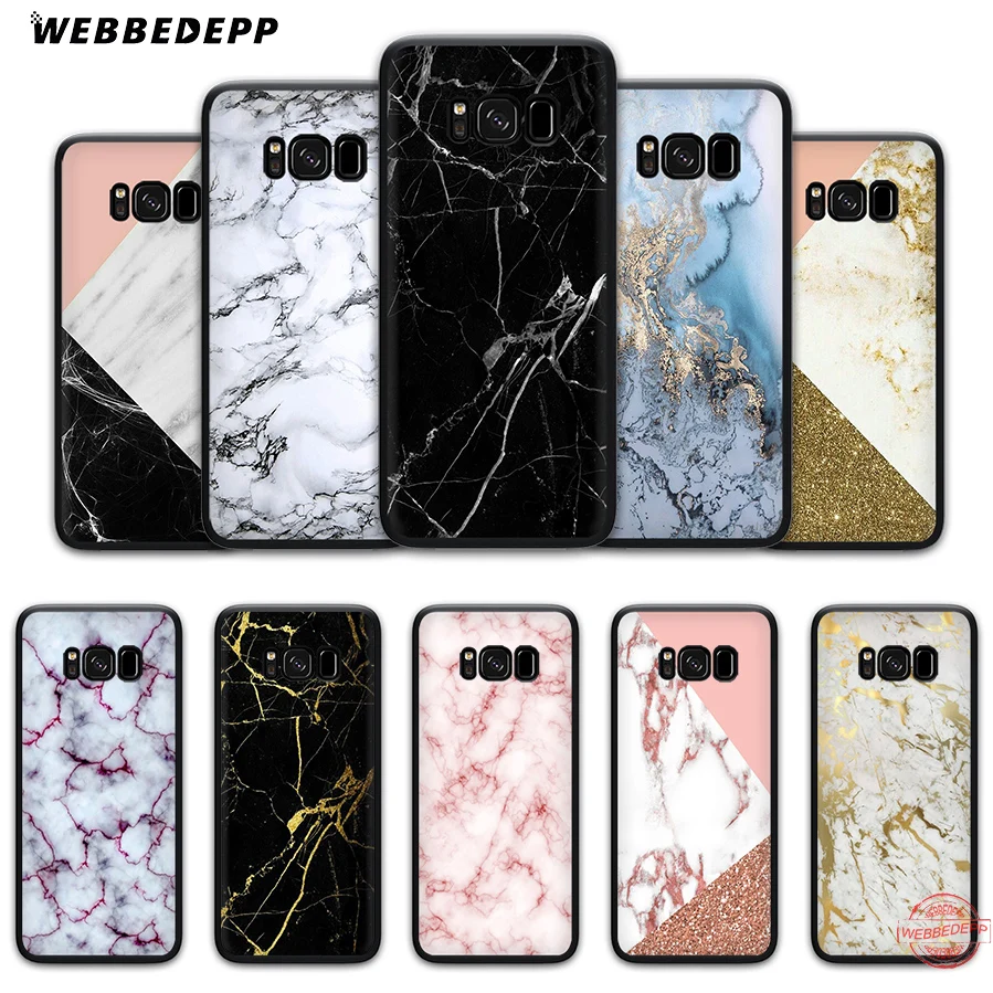 WEBBEDEPP гранита мрамора для мягкий чехол Samsung A6 A7 A8 A9 J6 2018 S6 S7 S8 S9 S10E S20 ультра Note 8 9 10 Lite