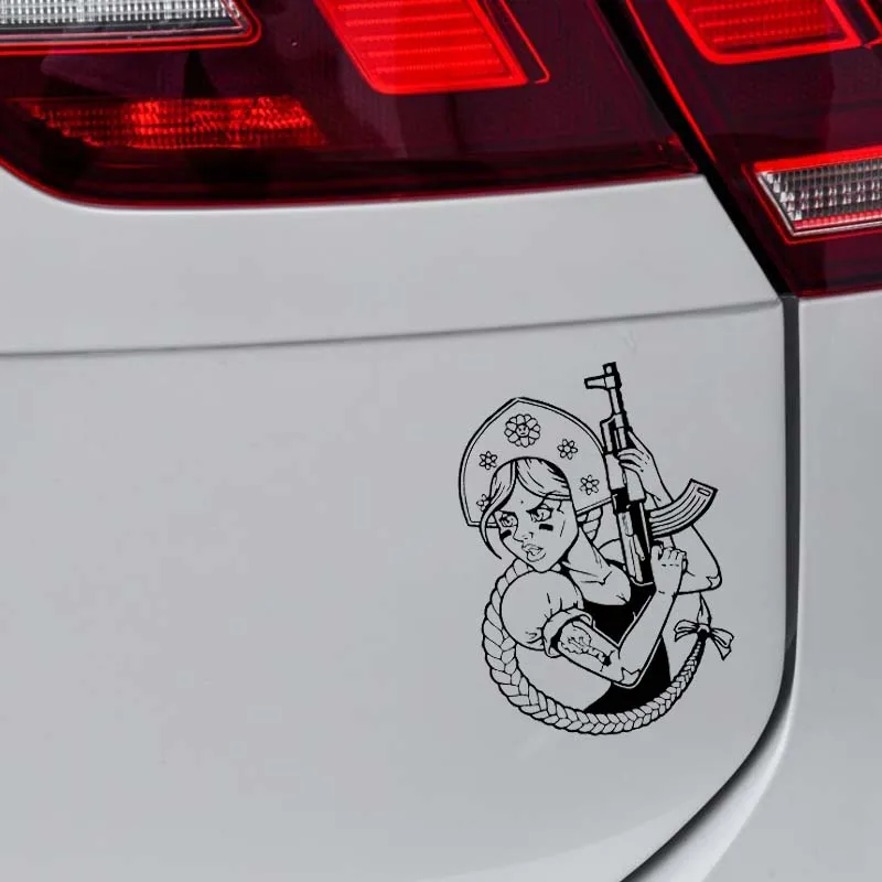 YJZT 11.4*16CM Warrior Bold Cool Girl Car Sticker Popular Fashion Style New Design Black/Silver Vinyl Car Decal C20-0932
YJZT 11.4*16CM Warrior Bold Cool Girl Car Sticker Popular Fashion Style New Design Black/Silver Vinyl Car Decal C20-0932
