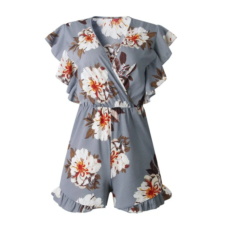 New Jumpsuit For Sweet Floral Printed Women Deep V-Neck High Waist Short Pants Female Spring Streetwear Fashion Short Jumpsuit
New Jumpsuit For Sweet Floral Printed Women Deep V-Neck High Waist Short Pants Female Spring Streetwear Fashion Short Jumpsuit