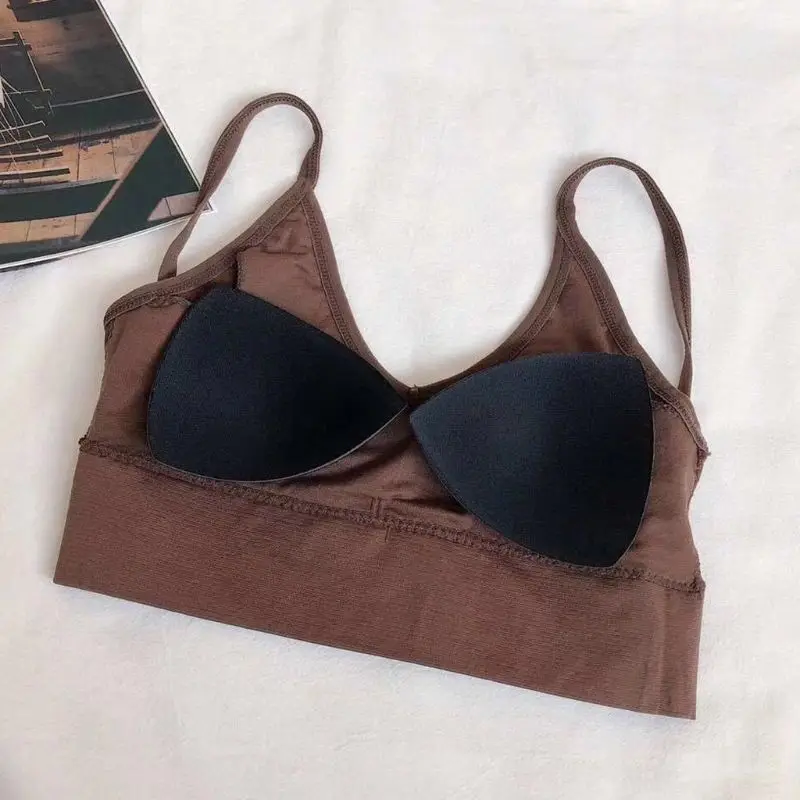 Womens Sexy Deep V-Neck Bralette Underwear Ribbed Striped Solid Color Crop Top Push Up Padded U Backless Camisole Wirefree Vest
Womens Sexy Deep V-Neck Bralette Underwear Ribbed Striped Solid Color Crop Top Push Up Padded U Backless Camisole Wirefree Vest