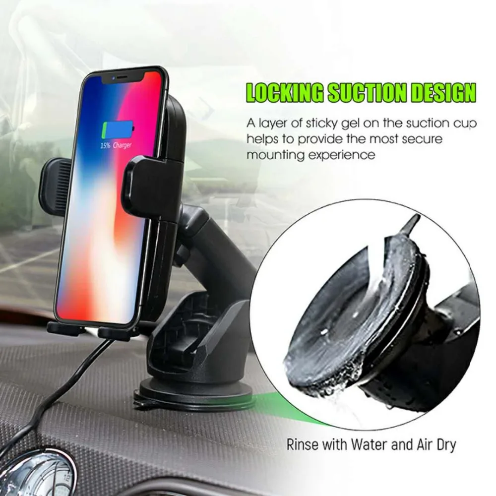 Car Mount Qi Wireless Charger For iPhone X 8 Plus Quick Fast Charge Wireless Charging Pad Car Holder Stand for Samsung S9 S8 S7
Car Mount Qi Wireless Charger For iPhone X 8 Plus Quick Fast Charge Wireless Charging Pad Car Holder Stand for Samsung S9 S8 S7