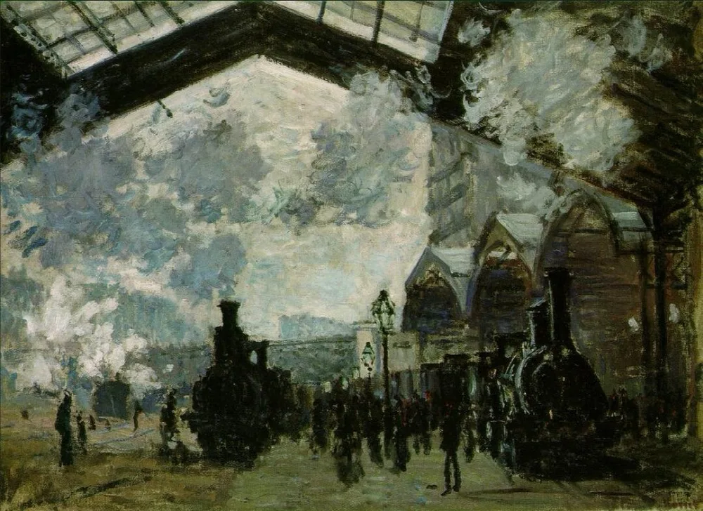 High quality Oil painting Canvas Reproductions Saint-Lazare Station (1877) By Claude Monet Painting hand painted
High quality Oil painting Canvas Reproductions Saint-Lazare Station (1877) By Claude Monet Painting hand painted