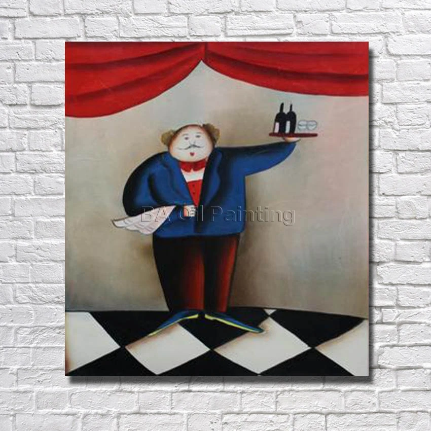 Free Shipping Big Size Cartoon 100% Handmade High Quality Man Oil Painting Pictures for Home Decor Nice Gifrs No Framed
Free Shipping Big Size Cartoon 100% Handmade High Quality Man Oil Painting Pictures for Home Decor Nice Gifrs No Framed