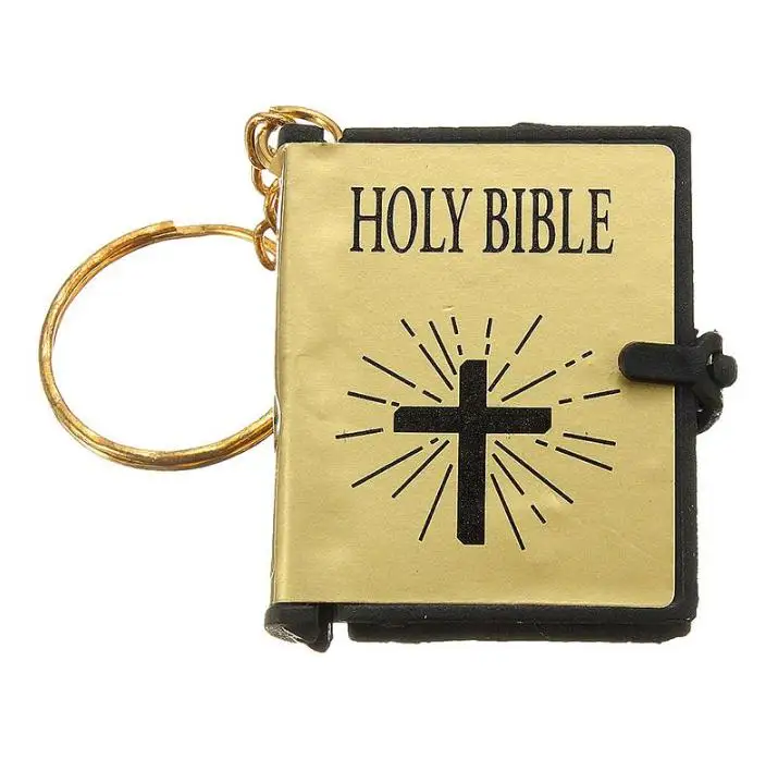 English Christian Gospel Christmas gifts crafts mini bible keychain God day school supplies prizes key ring souvenir SN1288
English Christian Gospel Christmas gifts crafts mini bible keychain God day school supplies prizes key ring souvenir SN1288