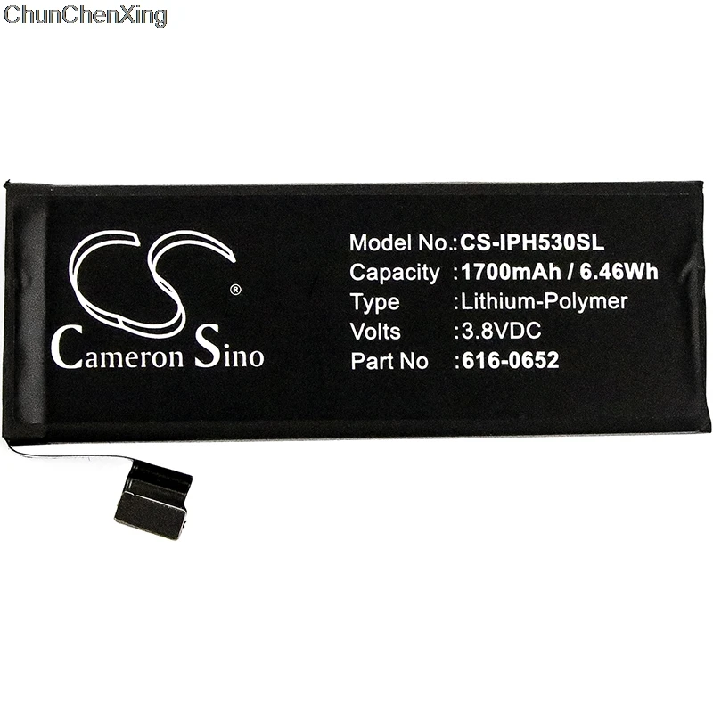 Аккумулятор Cameron Sino 1700 мАч 616-0652616-0720 для Apple A1234,A1457,A1516,A1518,A1528,A1529,A1530,A1533,iPhone 5s
Аккумулятор Cameron Sino 1700 мАч 616-0652616-0720 для Apple A1234,A1457,A1516,A1518,A1528,A1529,A1530,A1533,iPhone 5s