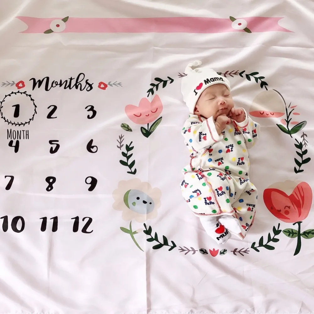 Floral Print Baby Milestone Blanket Photography Monthly Background Cloth DIY Infant Kids Photo Props
Floral Print Baby Milestone Blanket Photography Monthly Background Cloth DIY Infant Kids Photo Props