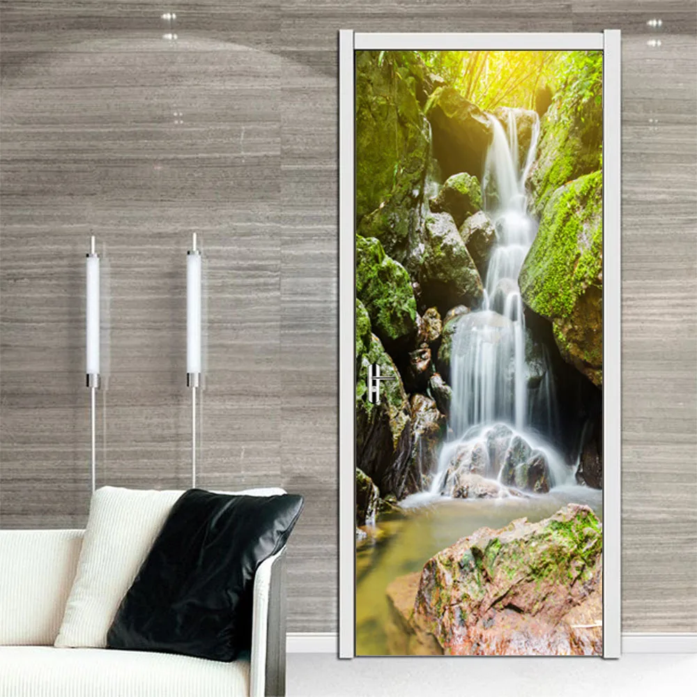Mountain Waterfall Door Sticker Self Adhesive Vinyl Home Decor Door Mural Wooden Steel Door DIY Renovation Decal Art Wall Paper
Mountain Waterfall Door Sticker Self Adhesive Vinyl Home Decor Door Mural Wooden Steel Door DIY Renovation Decal Art Wall Paper