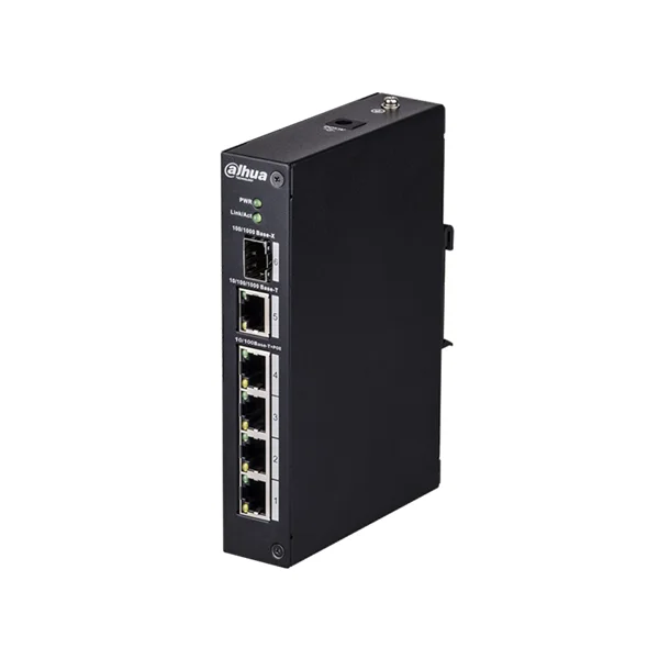 Dahua 4 порта PoE переключатели двухслойный промышленный коммутатор Поддержка IEEE802.3af