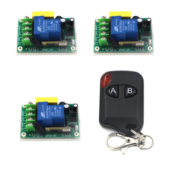 220V AC 1 Channel Relay 30A Remote Control Switch RF Wireless Light Lamp LED Remote ON OFF Switch 315/433MHZ SKU: 5230
220V AC 1 Channel Relay 30A Remote Control Switch RF Wireless Light Lamp LED Remote ON OFF Switch 315/433MHZ SKU: 5230