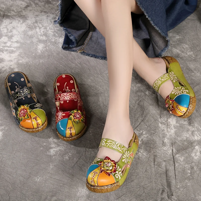 New Leather SandalsRetro thick-soled slippersHigh heel leather slippersLeather shoesFlower slippers
New Leather SandalsRetro thick-soled slippersHigh heel leather slippersLeather shoesFlower slippers