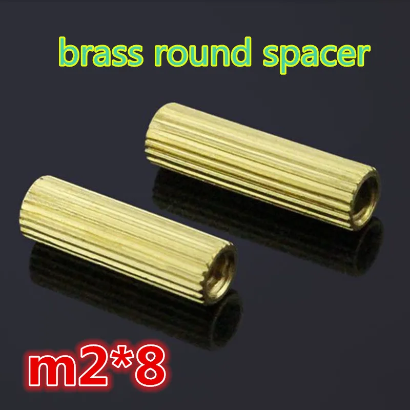 500pcs m2*8 brass knurled round spacer standoff female to female for CCTV camera L=8mm
500pcs m2*8 brass knurled round spacer standoff female to female for CCTV camera L=8mm