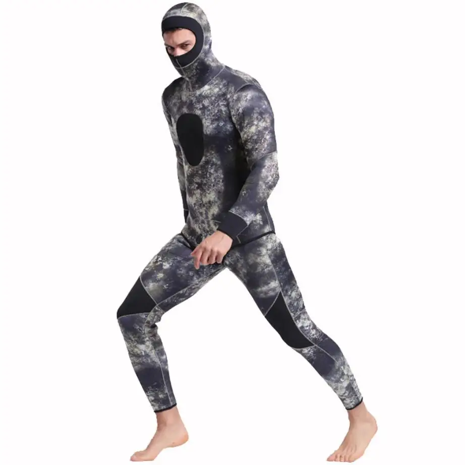Winter Warm 5mm Neoprene Wet suit Camouflage Spearfishing Wetsuits for Underwater Hooded 2-pieces set Thicker Scuba Diving Suit
Winter Warm 5mm Neoprene Wet suit Camouflage Spearfishing Wetsuits for Underwater Hooded 2-pieces set Thicker Scuba Diving Suit