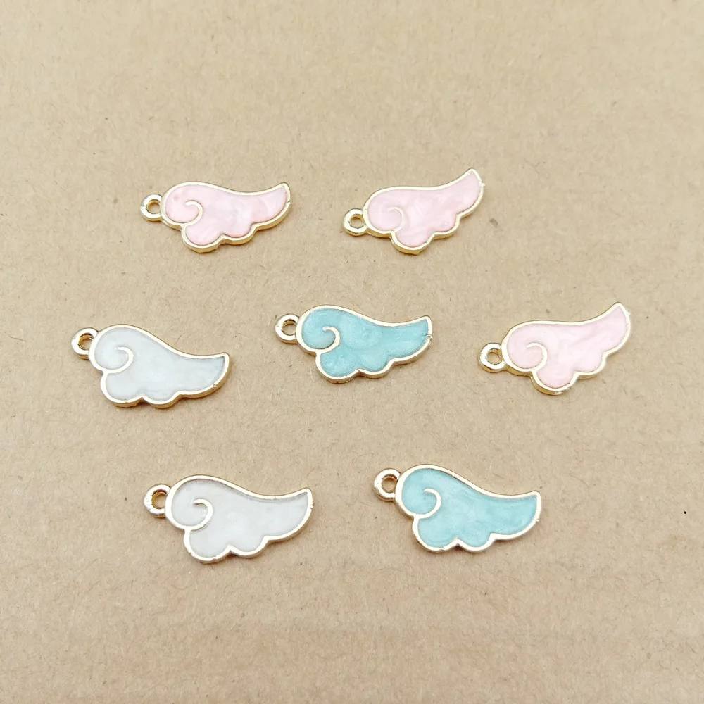 Wholesale 100pcs 17*9MM Gold Tone Plated Enamel Alloy Charms kawaii Angel Wings DIY Jewelry Findings Drip Oil Earring Pendants
Wholesale 100pcs 17*9MM Gold Tone Plated Enamel Alloy Charms kawaii Angel Wings DIY Jewelry Findings Drip Oil Earring Pendants
