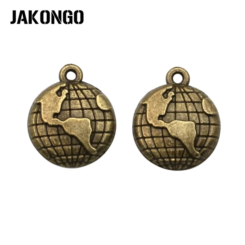 JAKONGO Antique Bronze Plated Earth Map Charm Pendant Bracelets Jewelry Findings Accessories Making Craft DIY 20x16mm
JAKONGO Antique Bronze Plated Earth Map Charm Pendant Bracelets Jewelry Findings Accessories Making Craft DIY 20x16mm